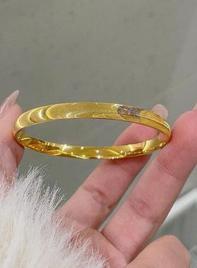 钛钢轻奢高级感猫眼拉丝手镯