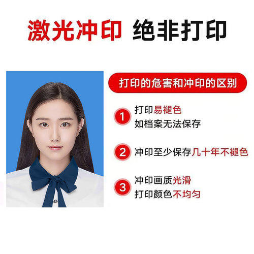 洗证件照打印1寸2寸大一寸高清换底色冲印驾照签证结婚证件照打印 - 图3