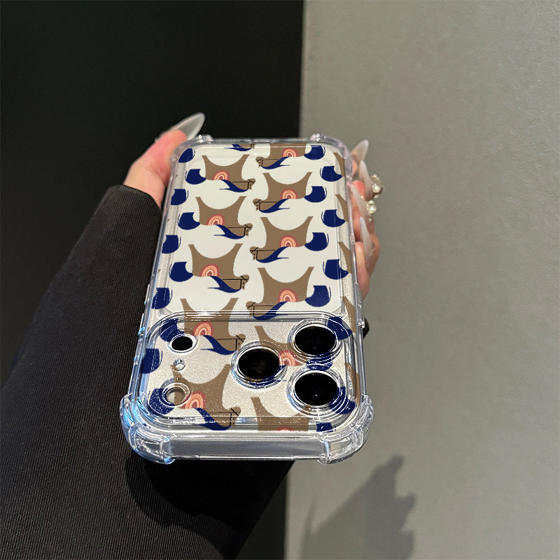 国潮祥马呈运适用苹果17promax四角防摔气囊手机壳iPhone16/15/14/13pro全包透明vivo华为P80小米17oppo软套,淘宝优惠券,粉丝福利购,淘宝优惠卷