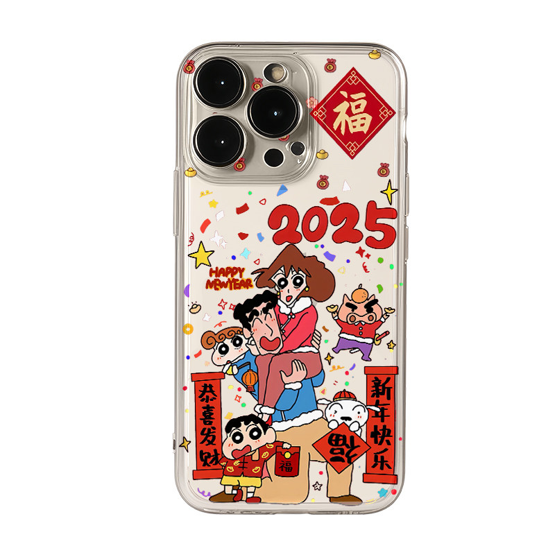 2025小新拜年适用iphone16promax苹果14/13/12/11手机壳华为mate70好运oppp本命年vivo荣耀小米15红米k80软套