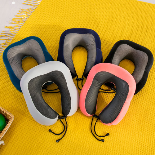 记忆棉颈枕u型枕汽车头枕户外旅行U形枕公司活动礼品印字定制logo - 图1