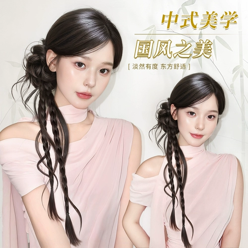 Хвостик, парик с косичкой, китайский стиль