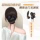丸子头假发抓夹假发发圈花苞头自然蓬松氛围感盘发神器低扎假发包