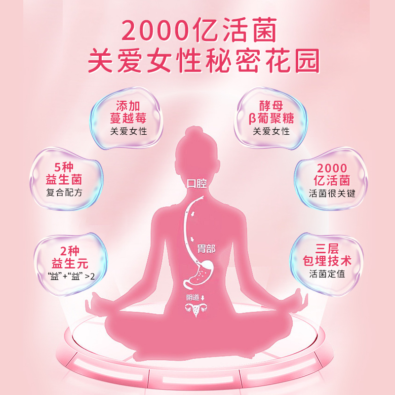 拜曼蔓越莓女性益生菌孕妇乳酸杆菌 biomission拜曼益生菌