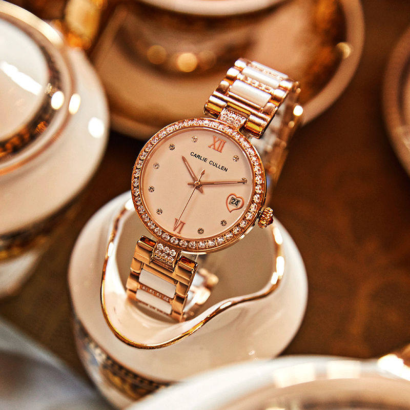 女正品全自动2020新款防水机械表 carliecullen国产腕表