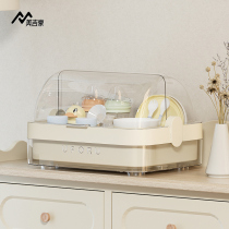 Baby bottle containing box Leaching rack dust-proof with cover baby cutlery Bowl Chopsticks Accessories tool placing cabinet box