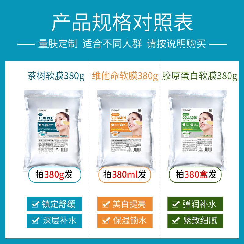 韩国lindsay林赛软膜茶树面膜粉 da海外贴片面膜