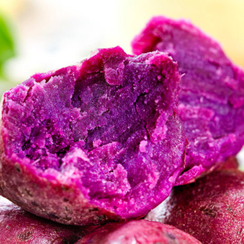 新鲜10斤沙地农家自种紫心板栗红薯 功夫侠番薯