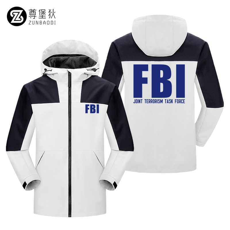 FBI标志美国联邦调查局同款外套战术服军迷衣服春季三合一冲锋衣 - 图2