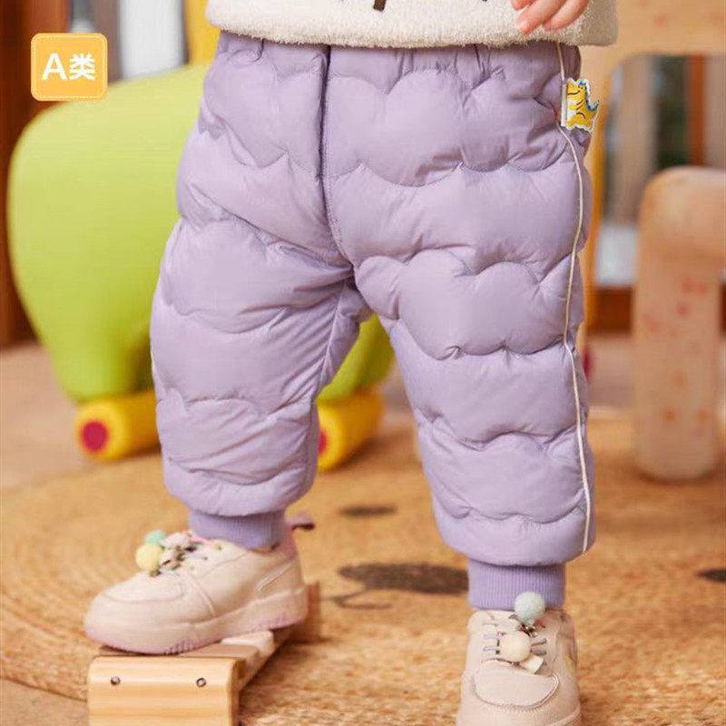 折扣宝宝羽绒裤轻薄高腰保暖儿童长裤子冬季婴幼儿男女童棉裤外穿,淘宝优惠券,粉丝福利购,淘宝优惠卷