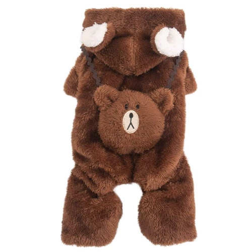 Одежда собаки осенью и зимой густая теплая хлопчатобумажная одежда Тедди Тедди Белль Бумеи маленькие собачьи кошки четыре юбки