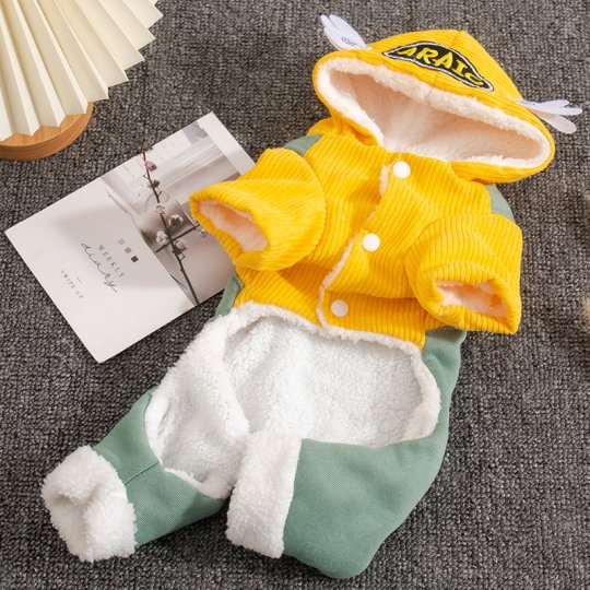 Four-legged dog clothes 2022 new style pets keep warm in winter