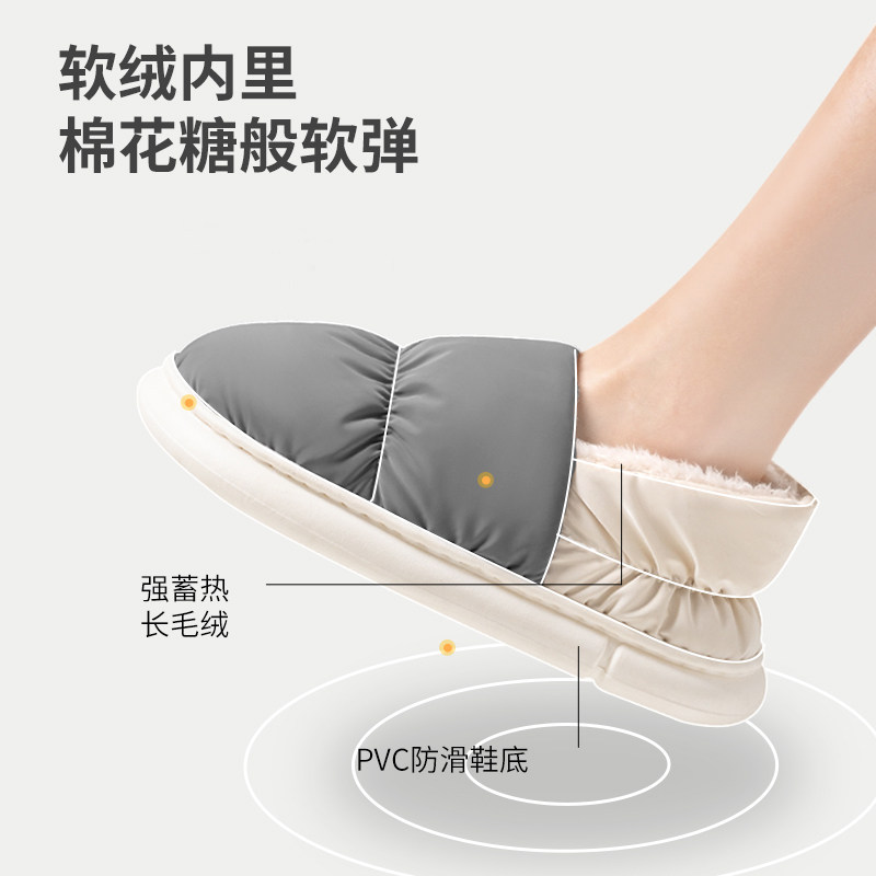 男士棉拖鞋抗菌冬季包跟居家居室内保暖防水大码毛棉鞋女款秋冬天,淘宝优惠券,粉丝福利购,淘宝优惠卷