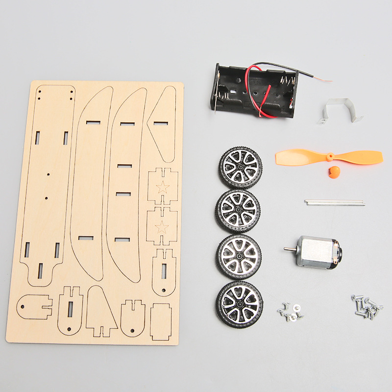 科技小制作电动滑翔机小学生科学实验材料包diy手工拼装模型玩具-图2