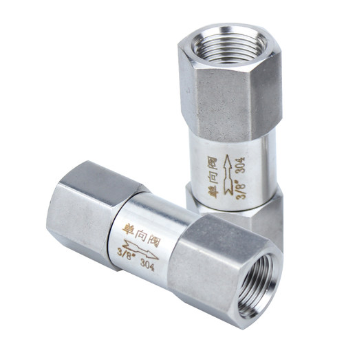304/316不锈钢止回阀 4分内丝水管水泵用单向阀油气液体止逆阀2分 - 图0
