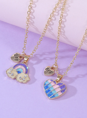 创意新款合金滴油爆款BFF好朋友