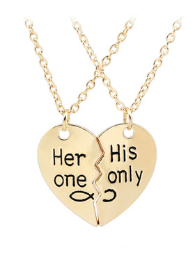 wish跨境配饰heronehisonly心形