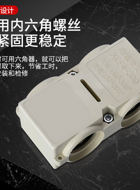 t型线夹300平方电缆分支器XLF4-300大电流导线分流器三通电缆分支