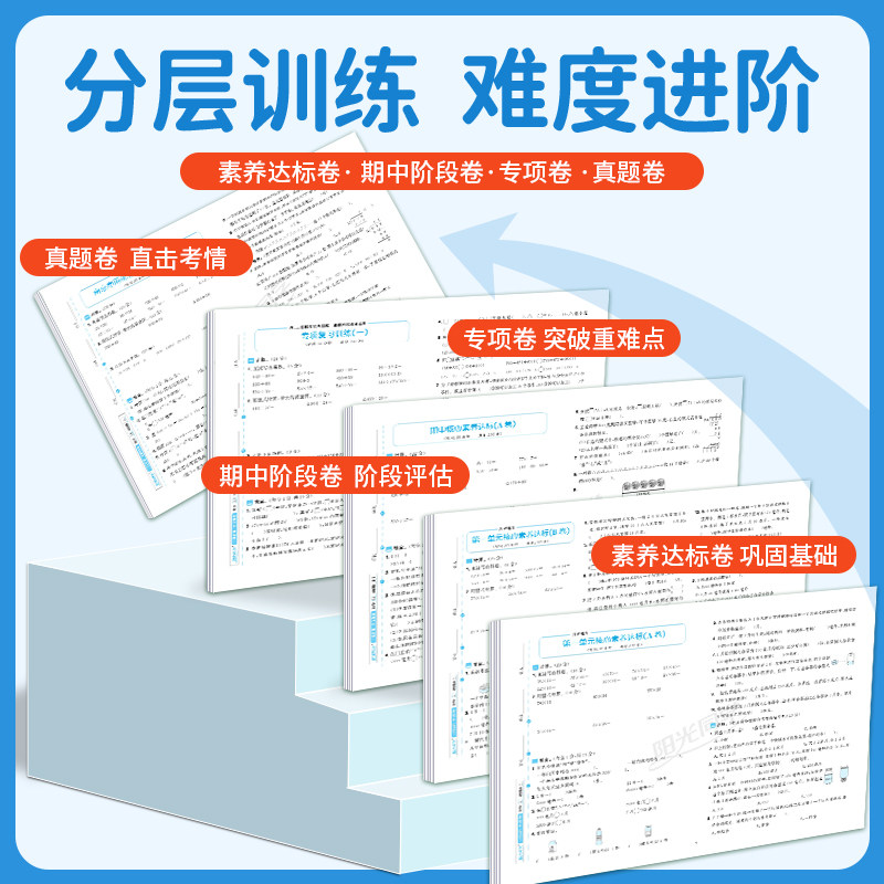 【官方旗舰店】2025秋新阳光同学小学四年级上册语文数学全优好卷测试卷套装人教版苏教版4年级上册单元教材同步期中末试卷练习册