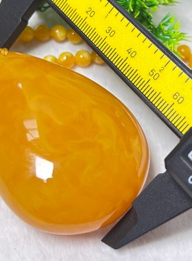 天然原矿新蜜双面老色大水滴珠链吊坠毛衣链时尚百搭款