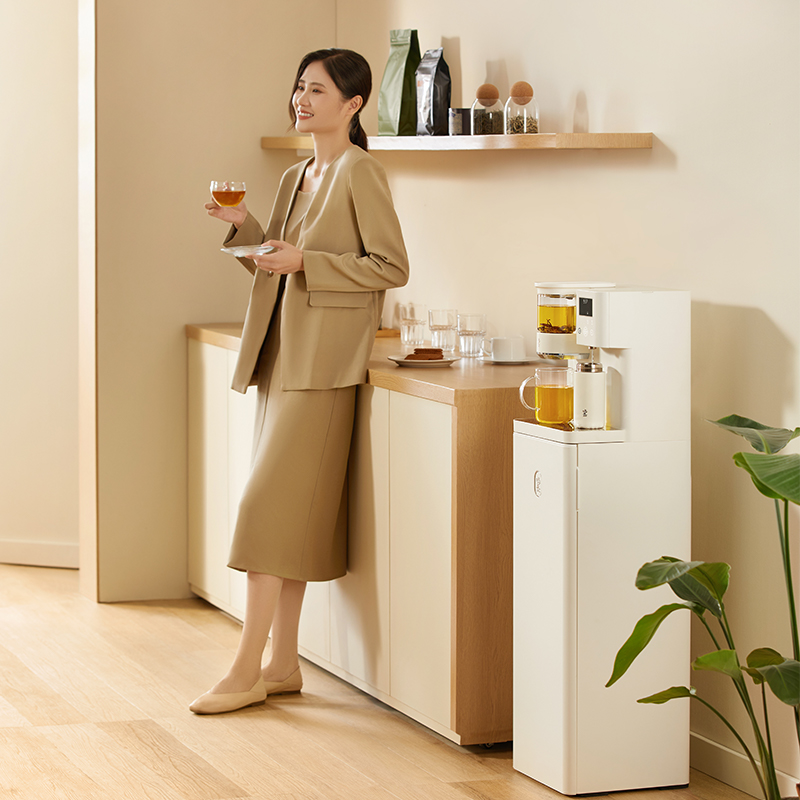 鸣盏全自动熟水茶吧机智能泡茶机家用即热饮水机一体式茶饮机 - 图0