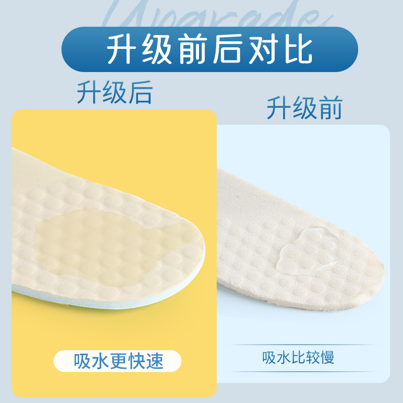 适配耐克儿童鞋垫运动气垫减震男孩吸汗防臭宝宝改小一码小孩27码 - 图3