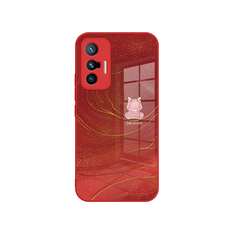 适用vivox100pro手机壳x200/x90新款女x80/s19鎏金龙s17/s20/s30高端iqoo12奢华11/13小众9高级感s18玻璃neo8 - 图3