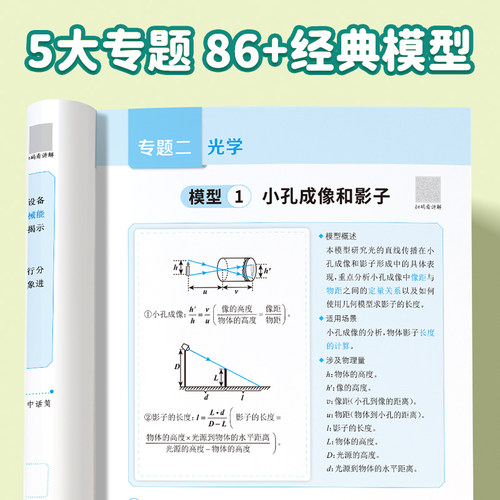易蓓初中物理模型图秒解讲解篇练习篇公式基础知识受力分析关键模型讲解练习八九年级物理受力分析光学力学热学知识点专题训练 - 图0