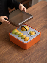 Big Orange Travel Tea Tea Set Portable Tea Tea Cup Office Small Dry Tea Tea Tray Containing Box