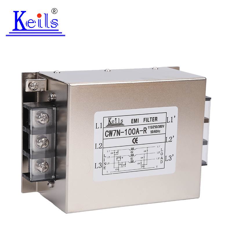 KEILS电源滤波器三相380V抗干扰60A150A120A100A端子台200A大电流 - 图0