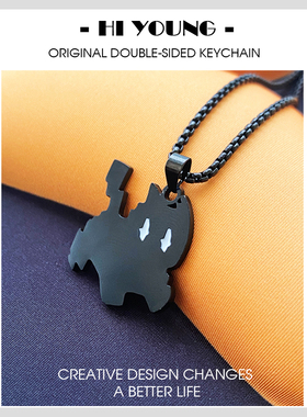 HiYOUNG通用小黑猫项链