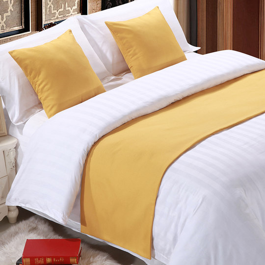 Biyi bed tail towel solid color bed flag high-end bed cushion
