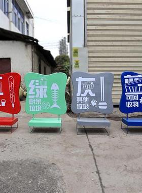 户外玻璃钢卡通垃圾分类雕塑摆件城市文化主题公园幼儿园公仔美陈