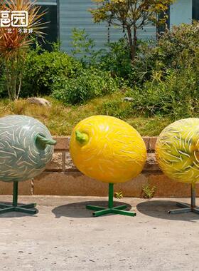玻璃钢仿真水果蔬菜雕塑农场果园观光园草莓摆件户外园林景观小品