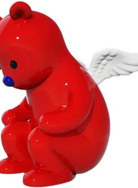 定制玻璃钢卡通雕塑动物游乐园公园大型户外商场张占占暴力熊暖场