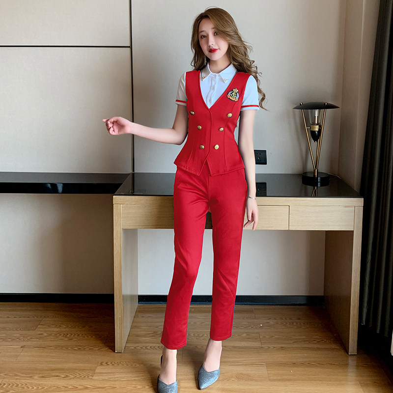 2020夏装按摩spa桑拿足浴工作服 甘普森酒店工作制服