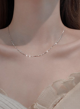 日系coss kokos925银项链盒子链元宝瓜子水波满天星蛇骨十字链o