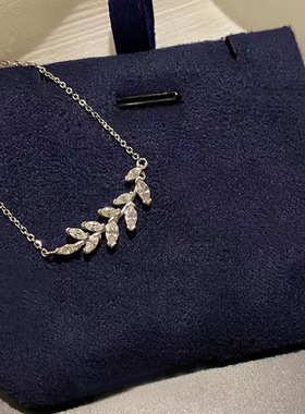 日系coss koko橄榄树叶项链女s925银气质时尚小清新轻奢高级感吊