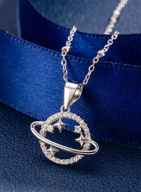 日系coss koko星球项链女s925银小众设计轻奢高级感百搭冷淡风