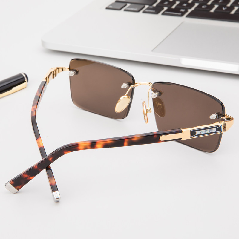 天然石头镜养目清凉无框水晶眼镜 炬鸟太阳眼镜