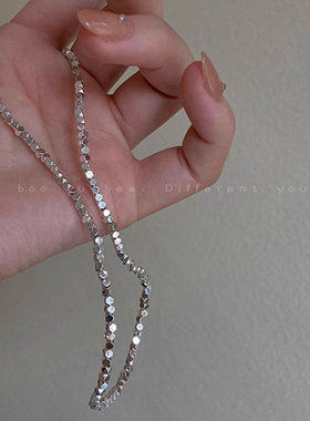 轻奢小众银子锁骨链女
