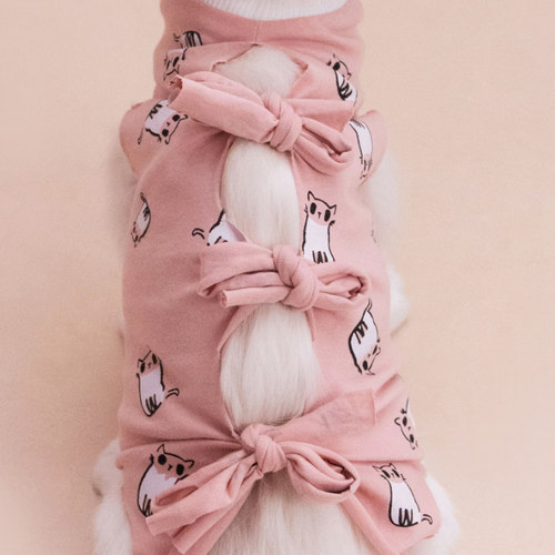 猫咪绝育服 公猫母猫纯棉透气手术服 断奶薄款防掉毛术后防舔衣服 - 图1