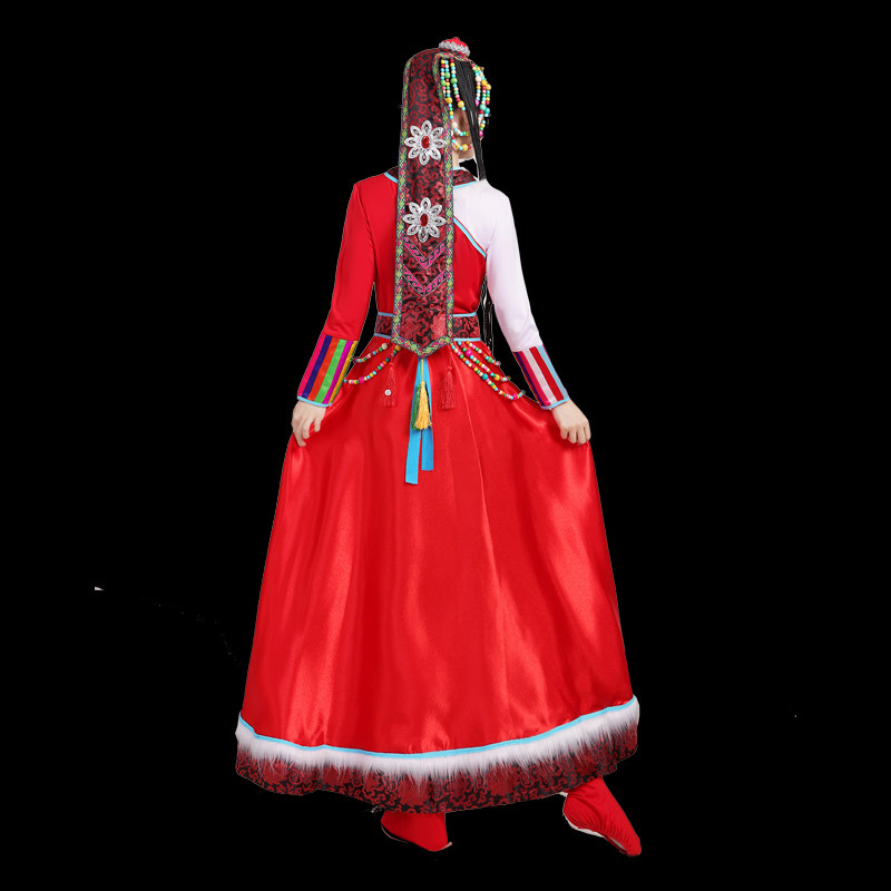 2021新款藏族男女成人水袖演出服装 妙苒荟民族服装/舞台装