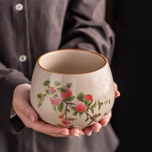 桌面垃圾桶餐桌上垃圾盘家用客厅茶几台面用果皮碗缸轻奢2025新款 - 图0