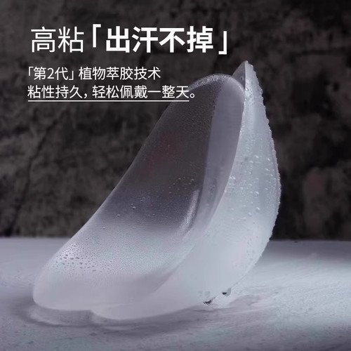 硅胶直角肩垫肩神器女士肩垫隐形内衣男士肩贴溜肩无痕肩宽假肩膀 - 图0