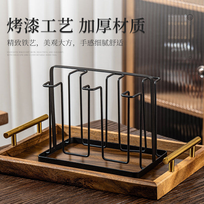 玻璃杯子收纳置物架客厅桌面高级感轻奢放咖啡茶具水壶倒挂沥水盘,淘宝优惠券,粉丝福利购,淘宝优惠卷
