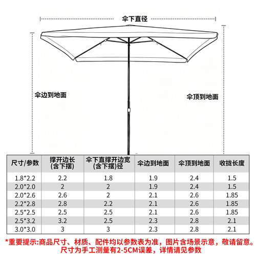 太阳伞户外遮阳伞大号摆摊伞大型做生意商用大伞庭院伞四方伞雨棚 - 图0