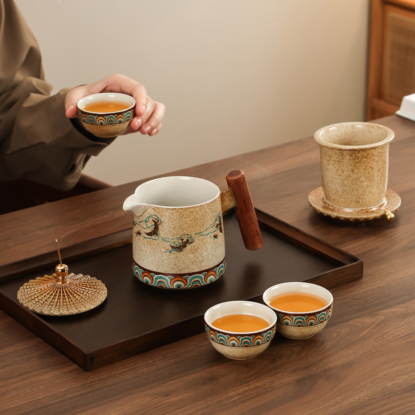 Chuwu Forbidden City Dunhuang Quick Cup Travel Tea Set