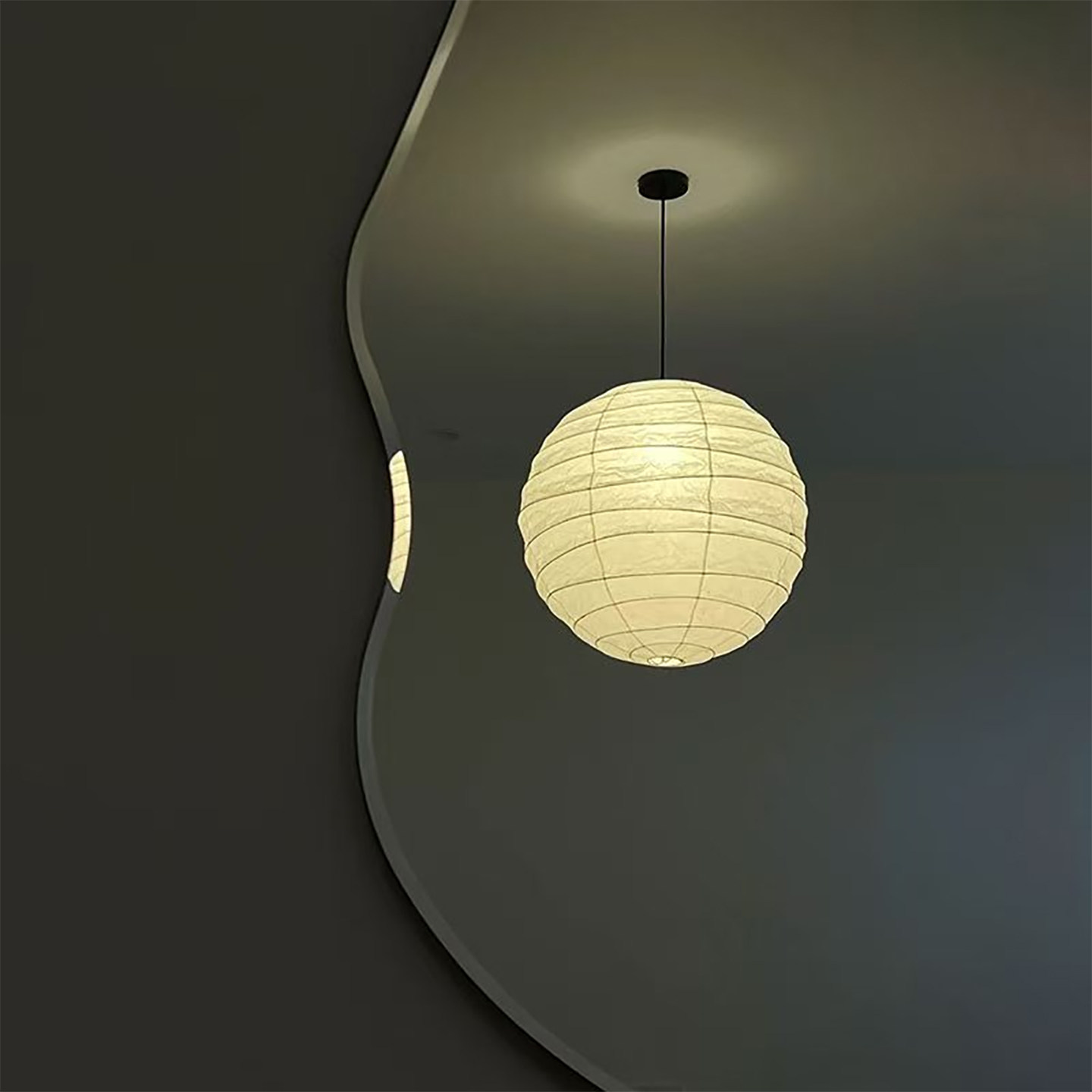 野口勇日式侘寂风餐厅民宿客厅服装店氛围灯圆球中古风宣纸吊灯,淘宝优惠券,粉丝福利购,淘宝优惠卷