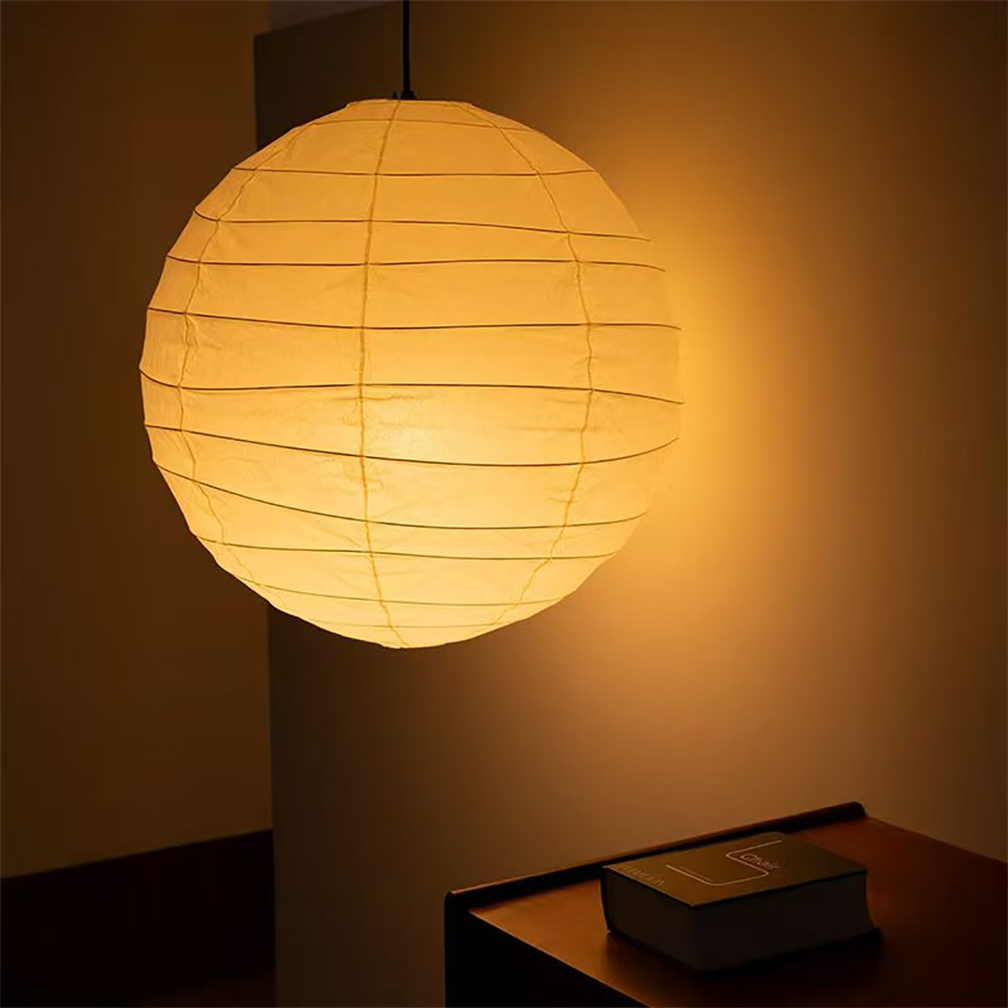 野口勇日式侘寂风餐厅民宿客厅服装店氛围灯圆球中古风宣纸吊灯,淘宝优惠券,粉丝福利购,淘宝优惠卷